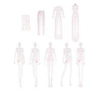 Quzenn RèGle D'Illustration de Mode ModèLes D'Esquisse RèGle Couture Motifs HumanoïDes Mesure de VêTements, Combinaison