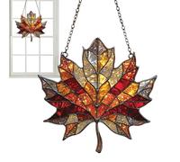 Quzente Attrape-lumière pour fenêtre, feuilles d'érable d'automne 2D pour fenêtre | Décoration de Thanksgiving, décorations murales décoratives, pour jardin, chambre, cour, mur, portes, balcons