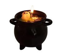 Quzente Bougies chaudrons - Brûleur de bougie squelette, diffuseur d'huile léger, pot à bulles pour table, cuisine, maison, extérieur et intérieur