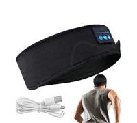 Quzente Casque pour Dormir - Masque de Musique Ultra Fin | Casque de Sommeil résistant à la Transpiration pour Les Personnes Dormant sur Le côté | pour Maman, Femme, entraînement, Course, Yoga