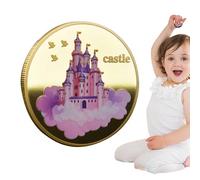 Quzente Pièce de monnaie en métal, cadeau de collection pour ayant perdu les dents, souvenir souvenir de fée des dents de collection pour garçons et filles