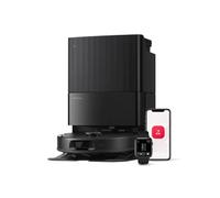 Roborock QV 35A Aspirateur Robot Laveur, 8000Pa ,Station Multifonctionnelle, Serpillière Rotative 200 TR/Min & Relevable 10mm