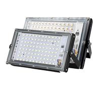 QVAQHBDBVM 1fortunate 1-Pacck, LED Flood Light AC220V-240V Outdoor Street Floodlight IP65 Waterproof 30W/50W/100W Landscape Lighting(Cold White,100W 220V)