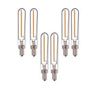 QVAQHBDBVM 1fortunate Ampoule Led à Long Filament, paquet de 10, AC220V T20 E12/E14 2200K, lampe tubulaire T6, ampoule suspendue Vintage