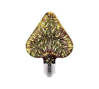 QVAQHBDBVM 1fortunate Ampoule Led colorée E27 4W AC220V, 5 pièces/lot, ampoule Edison for feux d'artifice, lampe de décoration 3D for vacances et noël(3D Heart Bulb)