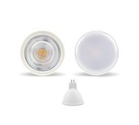 QVAQHBDBVM 1fortunate Lot de 4 ampoules de projecteur LED E27/E14/MR16/GU10 6 W 220 V 24/120 degrés.(120 Degree Warm white,MR16)