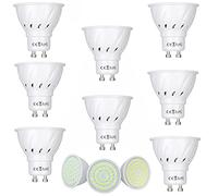 QVAQHBDBVM 1fortunate Pack de 10, ampoules de projecteur LED AC220V GU10 2835SMD-36/54/72LED 4W/6W/8W, lampe de décoration intérieure(Neutral White,6w)