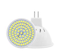 QVAQHBDBVM 1fortunate Pack de 10, LED Spotlight lampe AC220V GU10 / E27 / MR16 8W / 6W / 4W Bulbes d'éclairage en plastique de maison(Warm White,MR16 36Led)