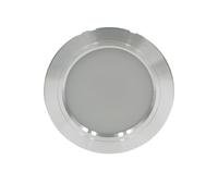 QVAQHBDBVM 1fortunate Pack de 10, Spot LED Downlight 5W/9W/12W/15W/18W AC220V Plafonnier Encastré Downlight Panneau Rond Éclairage Intérieur(Silver Shell,15w Warm white)