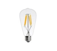 QVAQHBDBVM 1fortunate Pack de 4, ampoule à filament LED rétro AC220V E14/E27 ampoule LED Edison ampoule à suspension vintage en verre(ST64 6W E27)