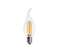 QVAQHBDBVM 1fortunate Pack de 4, ampoule à filament LED rétro AC220V E14/E27 ampoule LED Edison ampoule à suspension vintage en verre(C35L 6W E14)