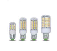 QVAQHBDBVM 1fortunate Paquet de 50, ampoule de maïs LED AC220V E27 SMD5050-27/48/69/96Led plafonnier lampes d'éclairage de lustre de noël(Warm White,27LEDs 3W)