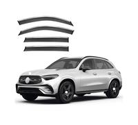 QVBGFF 4 Pièces Déflecteurs de Vent de Voiture,pour Mercedes Benz GLC-L MK2-X254 2023+ Résistant Pluie et fumée déflecteur Vent fenêtre Voiture
