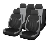 QVBGFF 9 Pièces Housse Siège Voiture,pour Nissan MICRA IV (K13) Hatchback 2010-2015,Protection Complète Avant Arrière Respirante Antidérapante Lavable Toutes Saisons,C