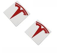 QVBGFF EmblèMe Logo Voiture Remplacement, pour Tesla Model 3 X Y,Latéral Corps Queue de Coffre Badges Accessoires Collants, Accessoires décoration Carrosserie,B