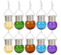 Qvhgnxcm des lumières solaires extérieures, des Boules étanches et solaires pour Le Jardin, du Verre craquelé, pour Les patios de décoration, Les Cours, Les pelouses