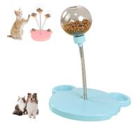 Qvhgnxcm Jouet de Distributeur de friandises pour Chiens bancal avec Printemps, mangeoire Lent à Ressort, Jouet à Boule de Compagnie interactif, Boule de Distribution à l'épreuve des fuites, Jouets