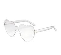 Qvhgnxcm Lunettes de Soleil de Soleil pour Le cœur, Lunettes de Soleil en Forme de cœur, Lunettes de Coeur Vintage claires, Lunettes de Soleil de cœur d'amour pour Mariage, Anniversaire, Plage, fête,