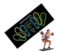 Qvhgnxcm Mat de Genou de Tapis de Squat, Positions de Pas de Squat, Tapis de Genou, ciblage des Muscles des Jambes Squats, Tapis d'étirement à 3 Couches, Tapis de soulevé de soulevé