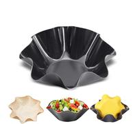 Qvhgnxcm Taco Salad Bowl Maker Moules, Fabricant de Bols de Tortilla antiadhésif, moules de Tortilla en Acier en Carbone, Fabricant de coquilles de Taco, poêle à Coquille Tostada (8 Pouces)