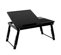 QVK Bureau d'accueil Pliable Moderne et Petit avec Fonction de Rangement, idéal pour Les Salons de beauté, Les magasins, Les Bureaux et Les caissiers.-Black
