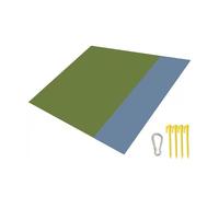 QVK Le Tapis de Plage imperméable Pliable extérieur Vient, avec Un Sac de Stockage. Il est Extra-Large (82,6x78,8 Pouces) et Peut accueillir 6-8 Personnes-Dark Green