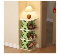 QVK Meuble à chaussures indépendant n'a pas besoin d'être installé, peut être démonté et librement combiné, avec un espacement de 16 cm, convient pour l'entrée du couloir de la maison (S, vert)