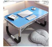 QVK Table D'éTude Pliable, Petite Table D'Ordinateur D'IntéRieur, AdaptéE Au Bureau Et Aux éTudes-Blue