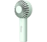 Qware Ventilateur portable à main - Mini ventilateur avec batterie, USB-C & dragonne Vert