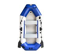 QWAXTRIW 2 Personnes Kayak Gonflable, Radeau en PVC Portable pour la pêche en Navigation Jouant sur Les Lacs, chargez 617 LB (Couleur: Bleu)