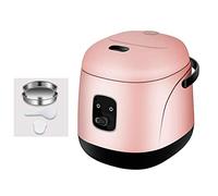 QWAXTRIW Cuiier à Riz électrique de 1,2 L avec Panier de Vapeur et de rinçage, Mini cuiseur de Riz Portable, antiadhésif, 15 Minutes à Cuisson Rapide, réchauffage, Garder au Chaud, pour 2 à 4
