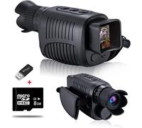 QWAXTRIW Goggles Nocturnes, Instrument de Vision Nocturne à Oeil Unique 1080p High-définition Infrarouge Vision Nocturne Binoculars Binoculars Day and Night Dual Use Vision Dispositif (Couleur: 128
