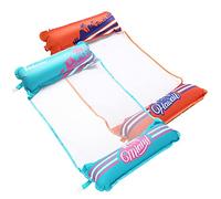 QWAXTRIW Hamac à Eau 2 Pack, Salon de Piscine Gonflable Flotte hamac à air léger Chaise Flottante Radeau inclinable, Portable de Piscine Portable Jouet Plage pour Enfants Adultes (Couleur: style2)