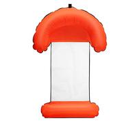 QWAXTRIW Hamac à Eau, Semi-Cercle Gonflable Salon de Piscine Float hamac à air léger Chaise Flottante Radeau de lit, Fauteuil de Plage de Piscine Portable pour Enfants Adultes (Couleur: Rouge,