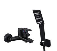 QWAXTRIW Mitigeur de Douche Multifonctionnel en Laiton avec Pomme de Douche et Tuyau, Finition chromée, idéal pour la Mise à Niveau de la Salle de Bain, économie d'eau, Installation Facile