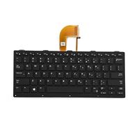 QWCOZSY Clavier rétroéclairé US pour Ordinateur Portable Latitude Rugged 7204, 7404, 7414, 5204, 5404 et 5414 (référence 0186TV 9Z.NB2BU.B01)
