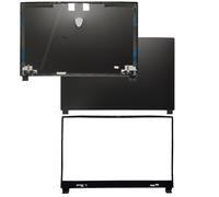 QWCOZSY Coque pour MSI GL75 MS-17E4 MS-17E5 GP75 MS-17E3 MS-17E7 GE75 MS-17E1 17E2 arrière/Lunette/Base supérieure/inférieure/charnières LCD Faciles à remplacer(GL75 A B)