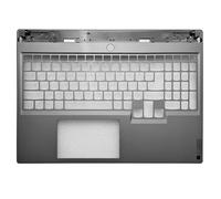 QWCOZSY pour Lenovo pour Legion 5 16IRX9 Y7000P R7000P 2024 LCD Couverture arrière 5CB1M72405/repose-paume 5CB1M72407/boîtier inférieur/Capuchon de charnière(C Silver)