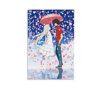 QWCWZPPZ Anohana The Flower We Saw That Day- Poster sur toile de la série Anime populaire classique - Art mural décoratif pour chambre à coucher - 60 x 90 cm - Style sans cadre