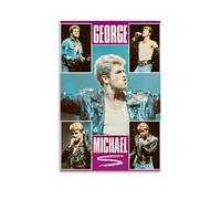 QWCWZPPZ Impression sur toile de l'album de musique George Michael Singer - Décoration murale - Décoration pour chambre à coucher - 40 x 60 cm - Style sans cadre