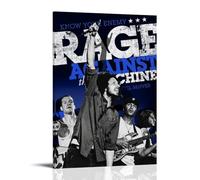 QWCWZPPZ Impression sur toile pour album de musique Rage Against The Machine - Décoration murale pour chambre à coucher - 30 x 45 cm - Style cadre