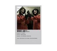 QWCWZPPZ Poster sur toile avec inscription Who Am I - No System Is Safe - 30 x 45 cm - Sans cadre