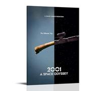 QWCWZPPZ Poster sur toile de films et séries télévisées classiques 2001 A Space Odyssey - Décoration murale pour chambre à coucher - 60 x 90 cm - Style cadre