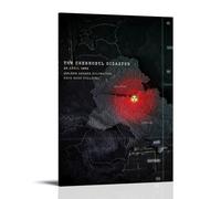 QWCWZPPZ Poster sur toile de Tchernobyl classique de films et séries télévisées - Décoration murale pour chambre à coucher - 20 x 30 cm - Style cadre