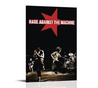 QWCWZPPZ Poster sur toile pour album de musique Rage Against The Machine - Décoration murale - Pour chambre à coucher - 40 x 60 cm - Style cadre