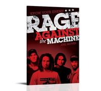 QWCWZPPZ Poster sur toile pour album de musique Rage Against The Machine - Décoration murale - Pour chambre à coucher - 60 x 90 cm - Style cadre