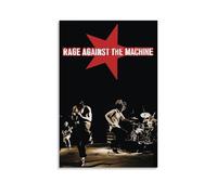 QWCWZPPZ Poster sur toile pour album de musique Rage Against The Machine - Décoration murale pour chambre à coucher - 60 x 90 cm - Style sans cadre