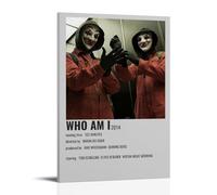 QWCWZPPZ Poster sur toile « Who Am I - No System Is Safe » - Style classique - 40 x 60 cm - Style cadre