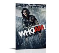 QWCWZPPZ Poster sur toile « Who Am I - No System Is Safe » - Style classique - 40 x 60 cm - Style cadre