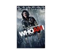 QWCWZPPZ Poster sur toile « Who Am I - No System Is Safe » - Style classique - 50 x 75 cm - Sans cadre